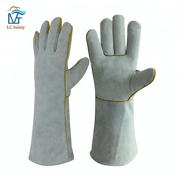 Anti Flash Protective Cowhide Leather Tig Argon Welding Gloves