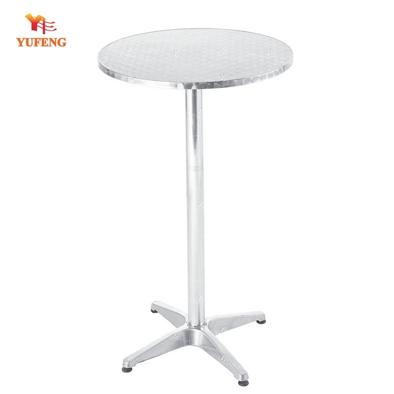 Aluminium table with folding mechanism MDF top