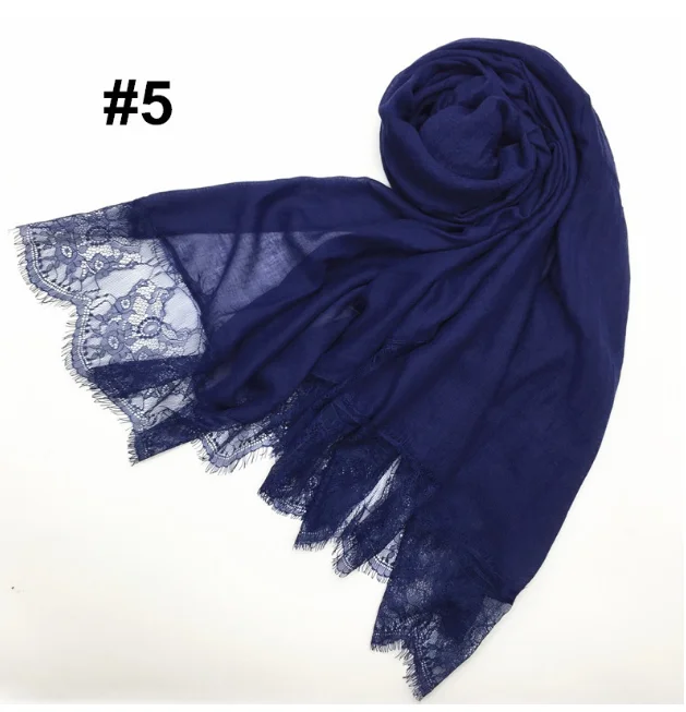 ZP Malaysia lace arab cotton tartan lace hijab muslim scarf abaya