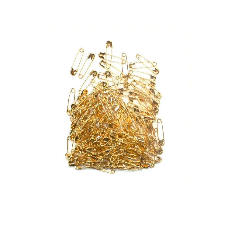 
wholesale Huaxuan gold plated safty pins for kids diy, garment pin 
