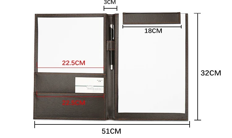Лучшие персонализированные кожаные чехлы-портфели a4 для меню