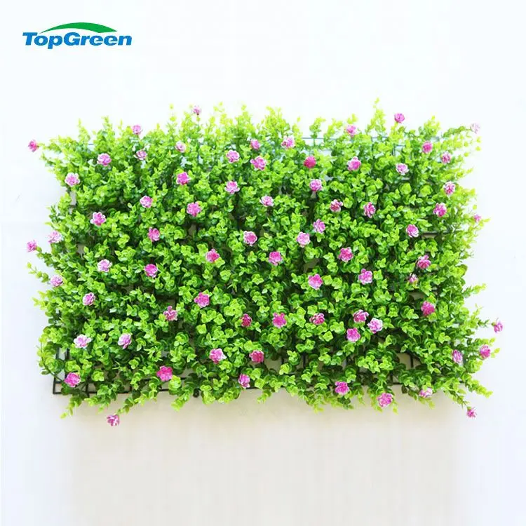 Anti UV Artificial Boxwood Hedge Artificial Wall Grass