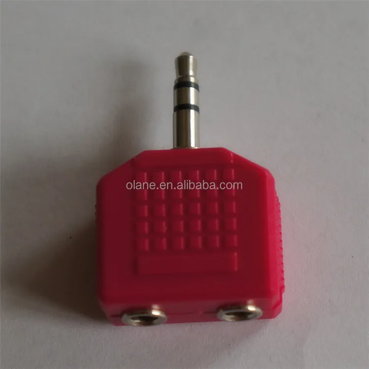 3.5mm stereo male to dual female jacks headphone splitter Low price High quality