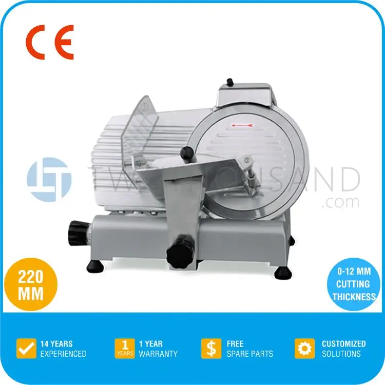 TT-M47 MS220ST 0-11MM Thickness CE Commercial Electric Frozen Meat Slicer