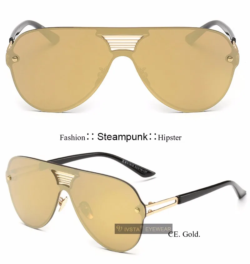 IVSTA Steampunk okulary przeciwsłoneczne dla mężczyzn męskie IVSTA Steampunk okulary przeciwsłoneczne dla mężczyzn męskie