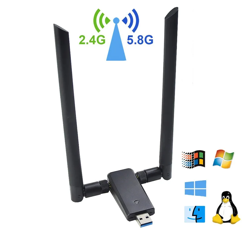 Dual Band MT7612U 1200mbps wireless usb wifi adapter /Wireless Usb Dongle