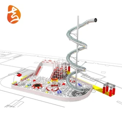 Customized children adventure outdoor stainless tube steel slides, kids outdoor slide playground equipment for sale