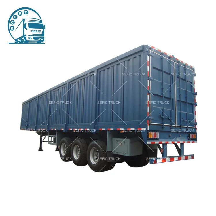 
Custom Design Animal Vegetable Coal Transporting Fence Semi Trailer 