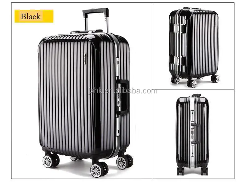 ABS PC Luggage Case Cabin Size Travel Suitcase Large Capacity Aluminum Frame Luggage Wheeled Trolley Bags