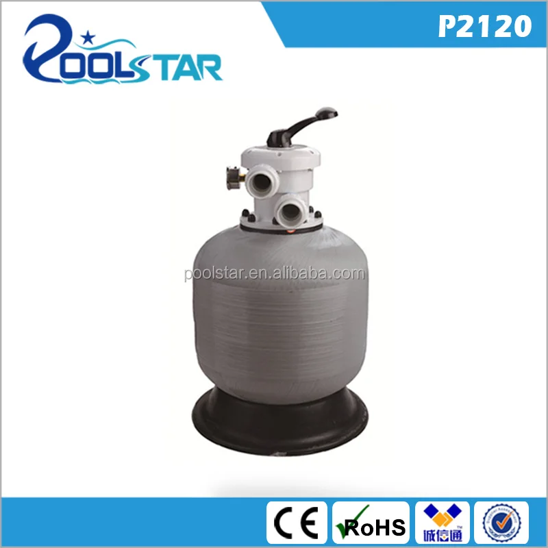 High quality Top mounted sand filter made in fiberglass for swimming pool filtration
