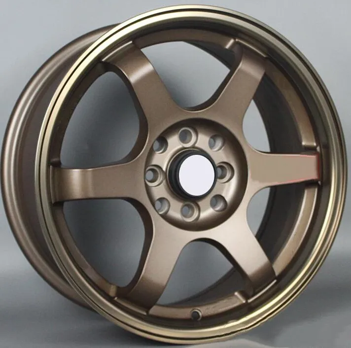 15 16 17 18 inch six spoke colorful Aftermarket car alloy wheels /wheel rim