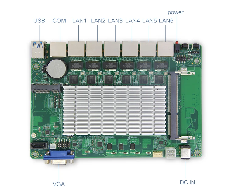 XCY 6 lan материнская плата Pfsense сетевой маршрутизатор сервер Celeron 1037U 1007U брандмауэр мини промышленный компьютер