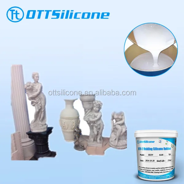Liquid rubber for mold reproduction/silicone for Gypsum sculpture molding