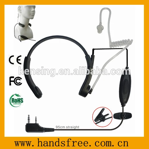 горло вибрации гарнитура с пальцами ptt для моторо ла радио