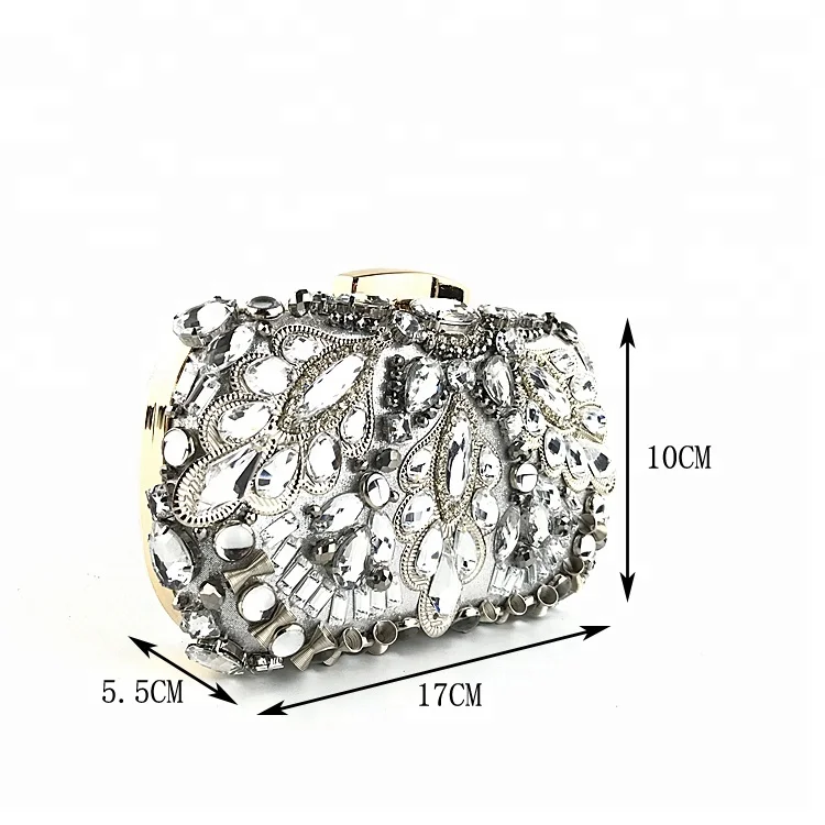 Guangzhou Occi wholesale handmade rhinestone clutch evening bags OC3740