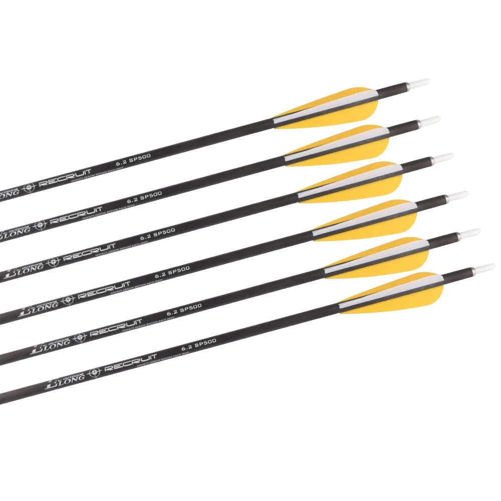 Professional I.D. 6.2 mm Arrows Carbon Archery recurve bow Carbon Fiber Arrow shafts shooting arrows