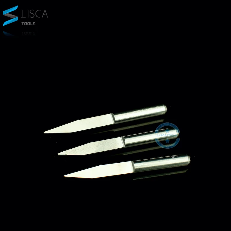 3.175mm V Shaped PCB Carbide Engraving Bits / Sharp Wood Router Cutter Wholesale