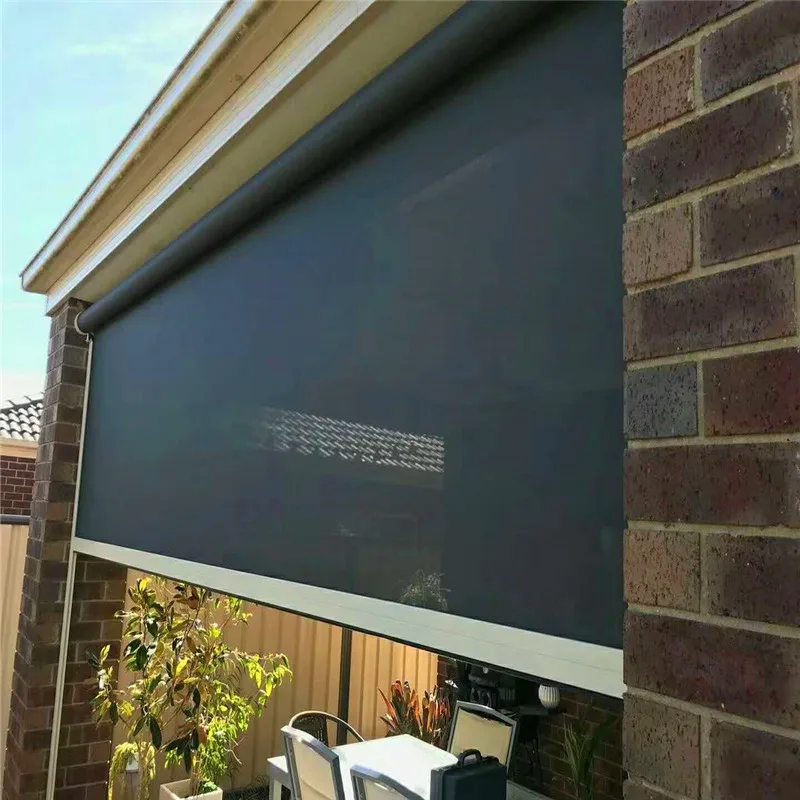 External Automatic Zip Track acoustic blinds screen
