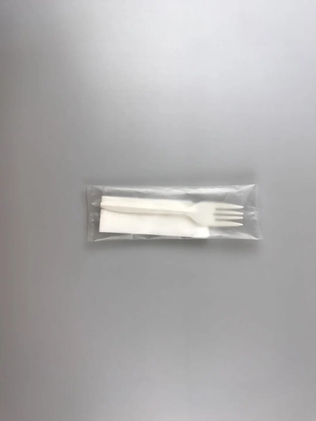 eco cutlery salt and pepper wrapped napkin PLA bag plastic with heavy duty