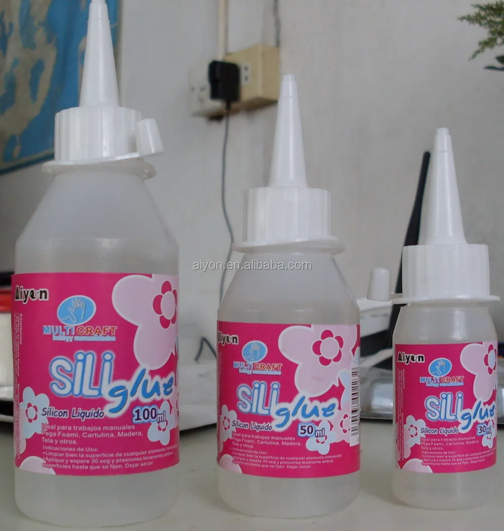 DIY glue craft alcohol glue, sili glue,transparent