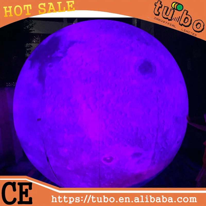 
 6 м надувной гигантский надувной светодиодный светильник лунный шар/надувная декоративная Луна для продажи  