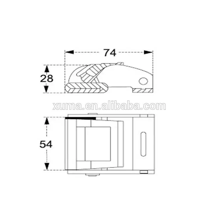50mm cam buckle heavy duty metal cam buckle webbing cam buckle