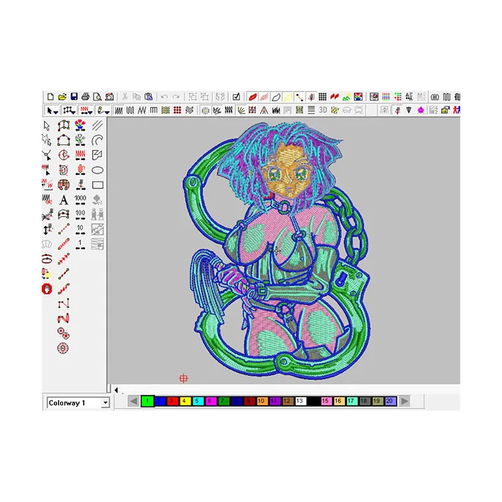 
High-quality Custom Jeans Embroidery Designs 3d Design Badge 