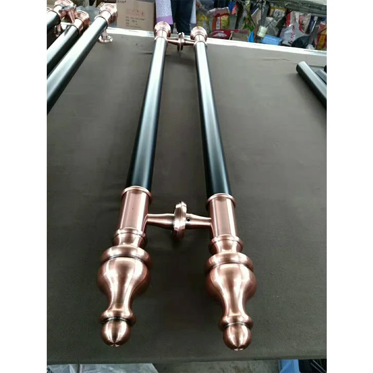 Big Brass Bronze door pull handles For Wooden Door