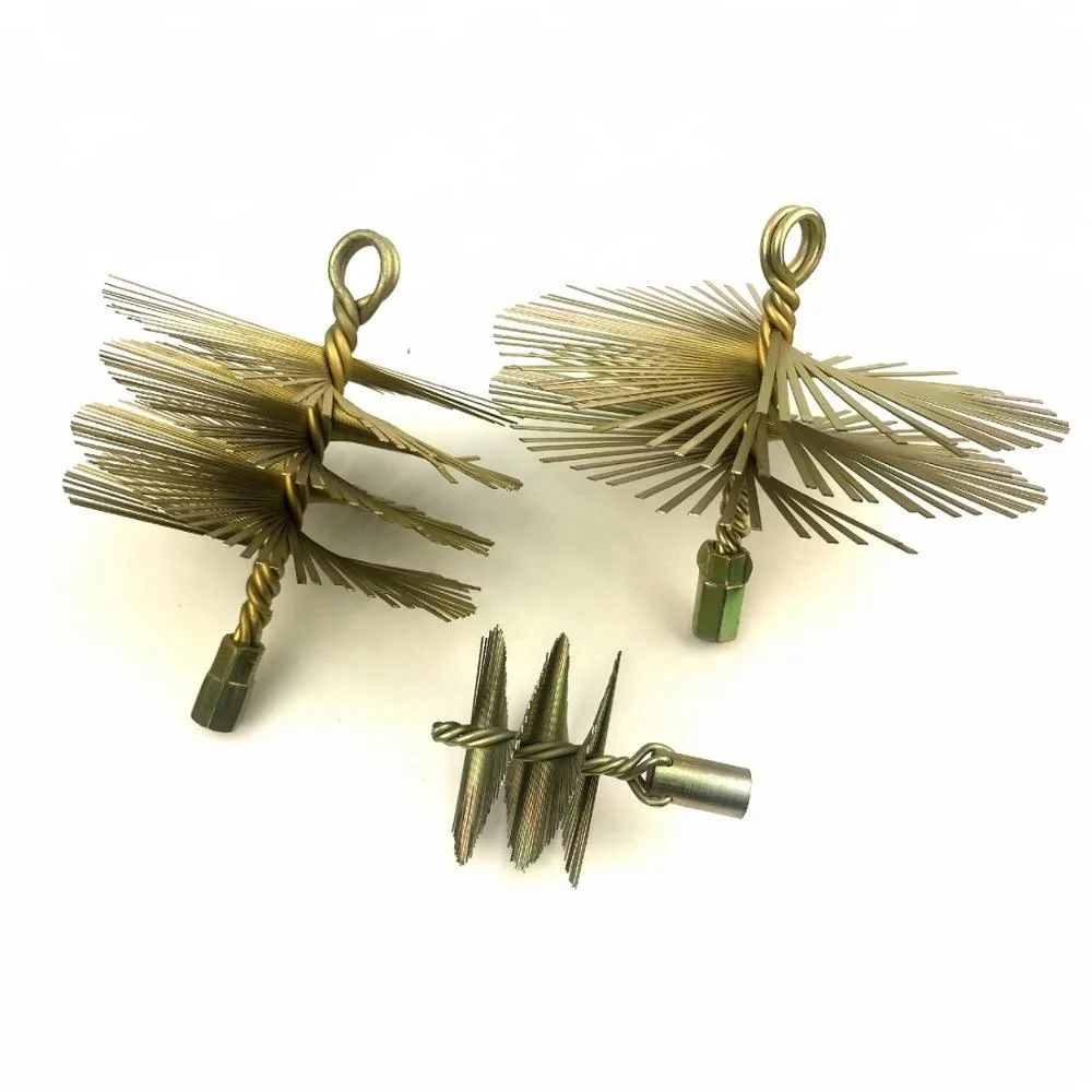 Color plating Chemney brush , cleaning brush ,circular chemney cleaning