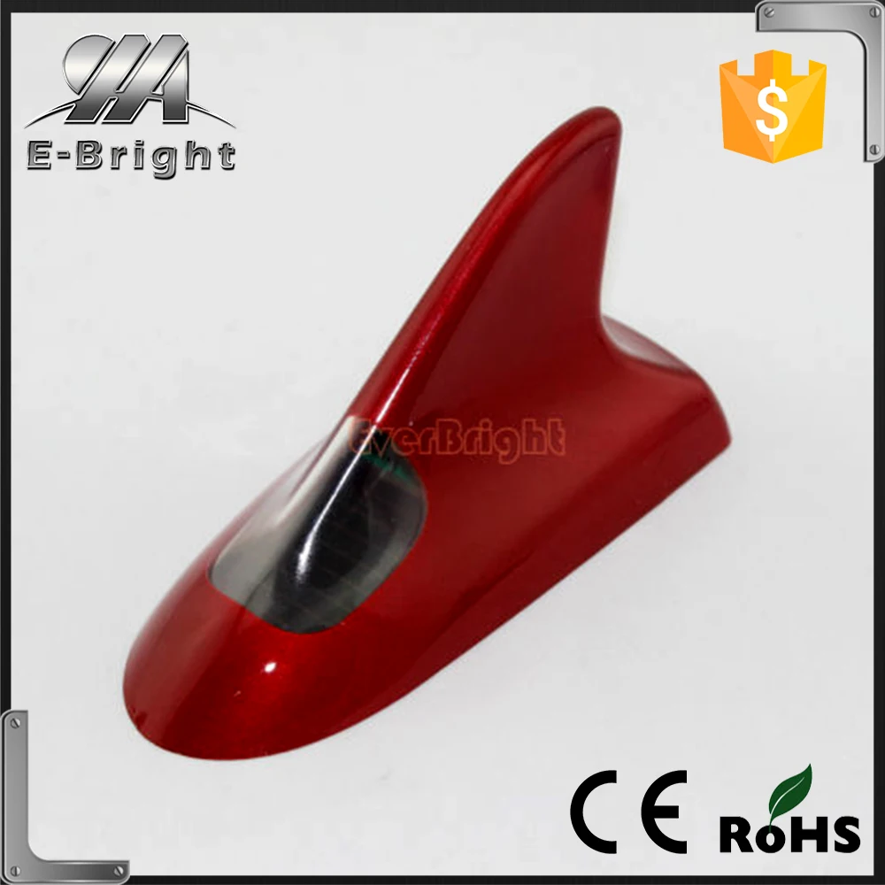 4 Colors Car LED Solar Pileup-prevention Taillight Auto Shark Antenna Warning Alarm Lamps,shark fin antenna gps dvb-t