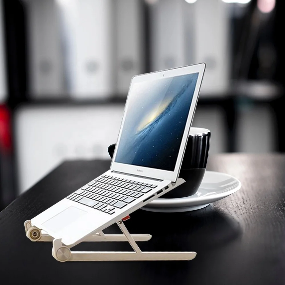 
Portable Home PC Bracket Plastic Laptop Holder Adjustable Stand For Notebook MAC 