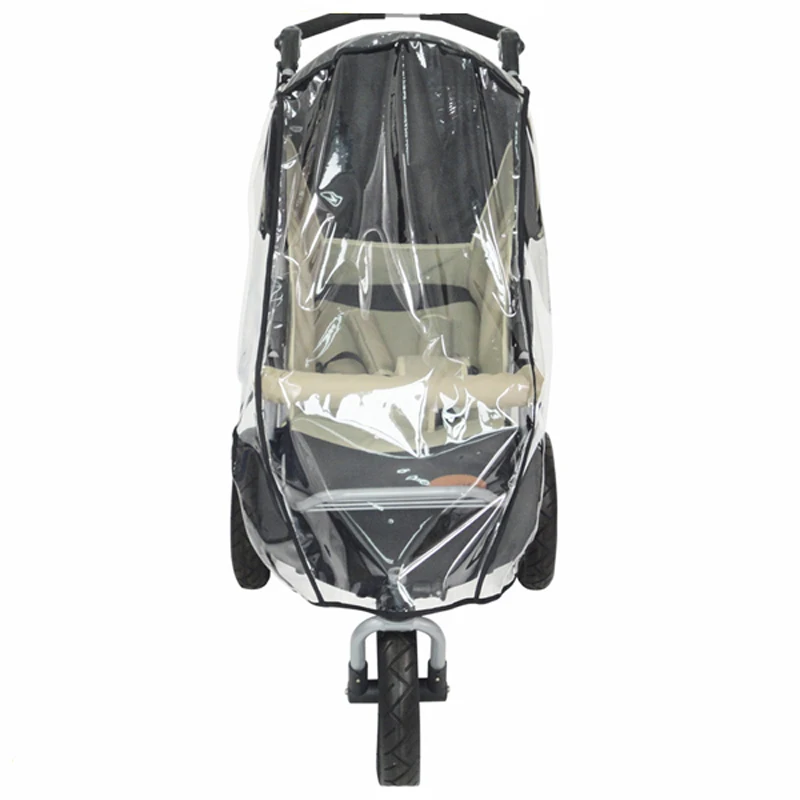 Eco-friendly rain cover for baby stroller with car seat