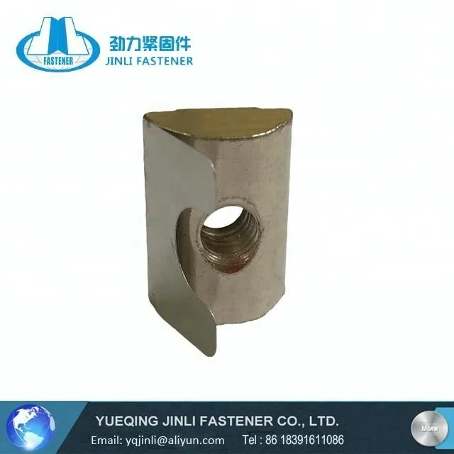 8 slot T nut with spring leaf for aluminum profile