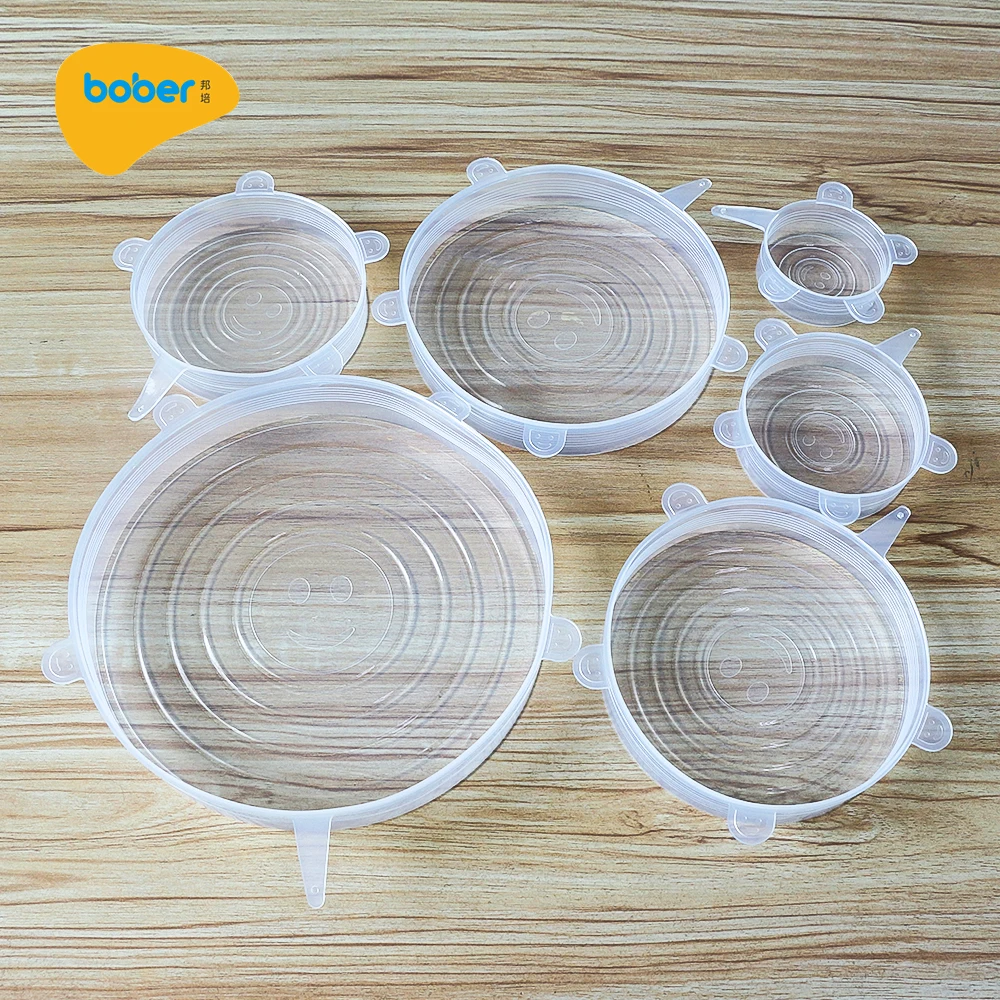 Reusable Wrap Keep Food Fresh Stretchable Silicone Bowl Covers Stretch Cup Lids