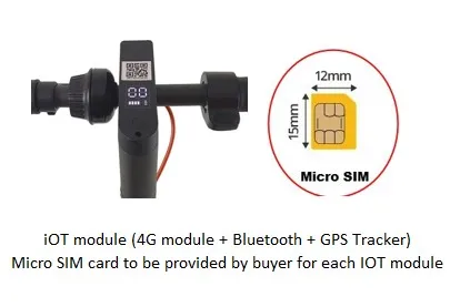 4G IOT module all frequency low price GPS sharing APP for electric shared scooter components