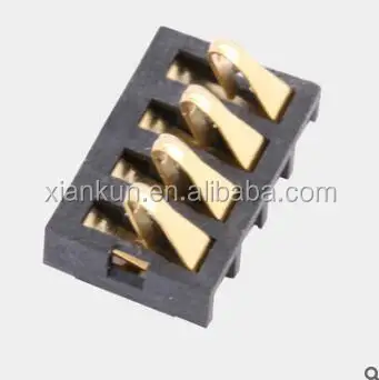 Mobile phone battery connector,4pin battery connector