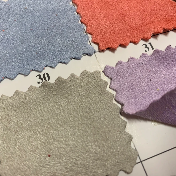 New direct sales Korean fiber velvet suede fabric for shoe upper sofa trousers dress