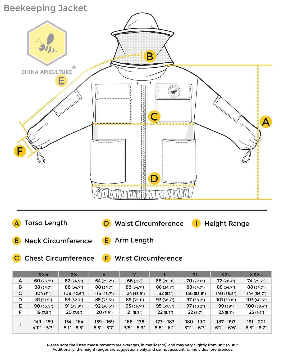 Beekeeping Tools Adult Professional Beekeeping Jacket Beekeeper Hooded Jacket Veil Smoker Bee Jacket