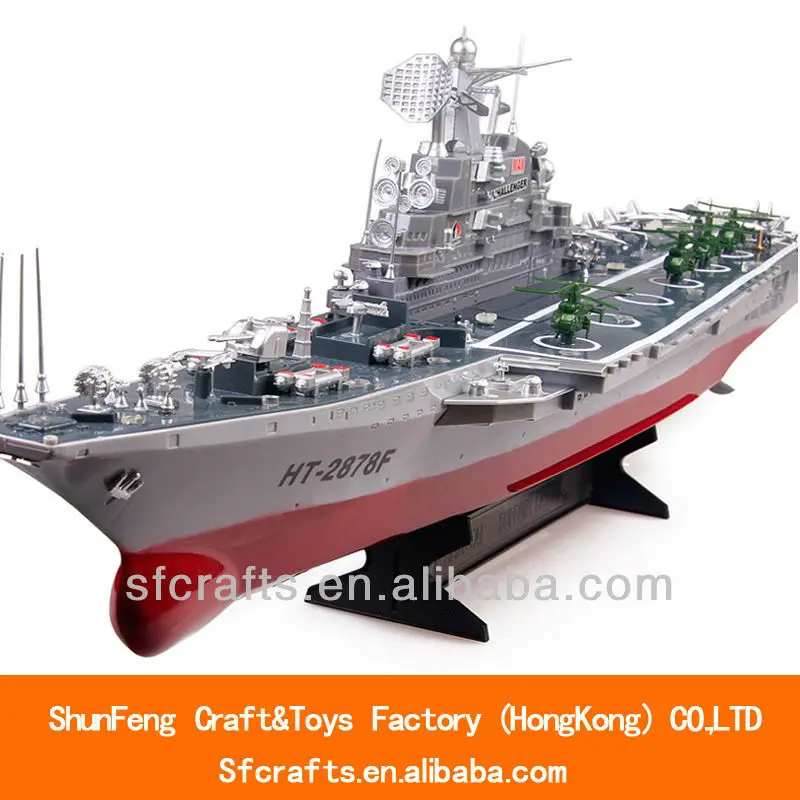 1:275 scale rc boat aircraft carrier toy