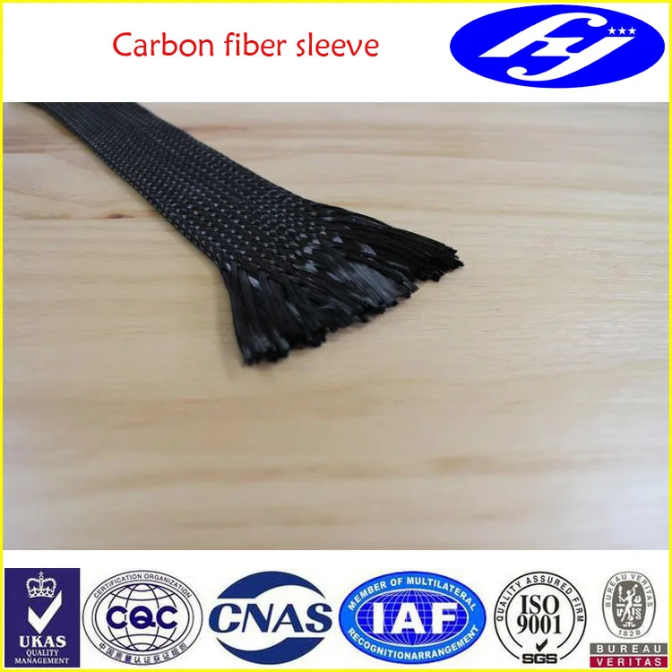 Toray 12K T700 woven carbon fiber sleeve/sleeving