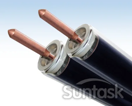 Suntask SHC heat pipe solar collector with CPC reflector