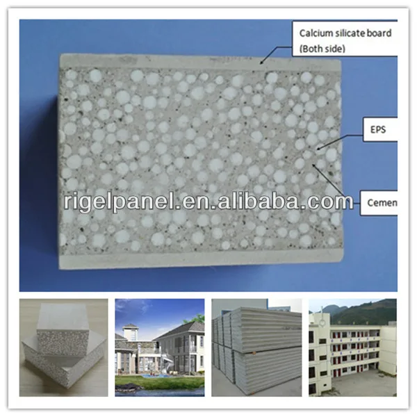 Interior wall decorative board kingspan insulated eps sandwich panels for prefab houses