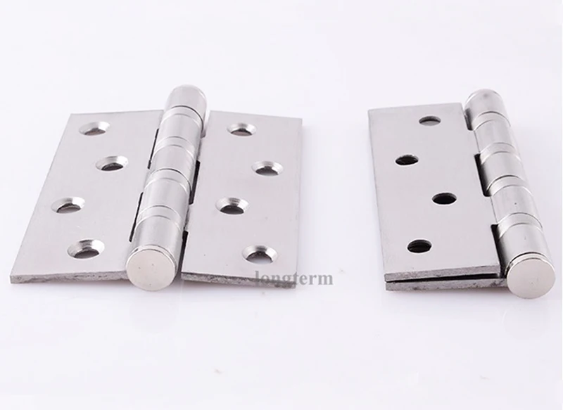 4 x 3 Inch Stainless Steel Heavy Duty Spring Butt Door Hinge Bedroom Bathroom Wooden Door Pivot Hinge with Strong Core