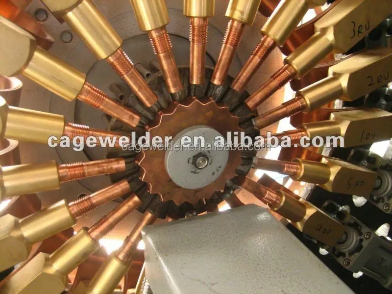 Multi-spot welding machine for filter cages