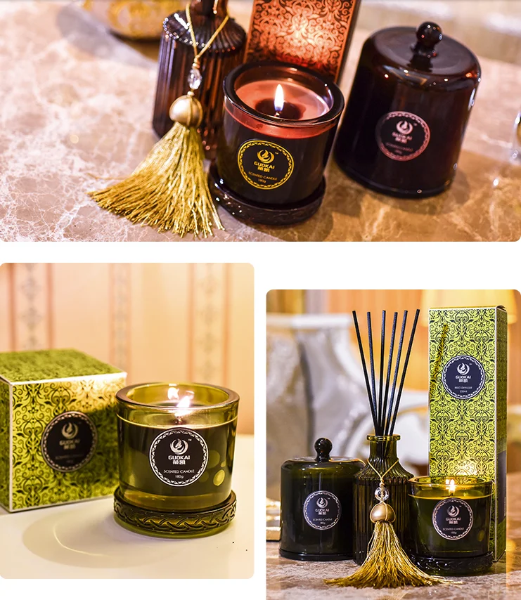 
Home fragrance reed diffuser scented candle sets 