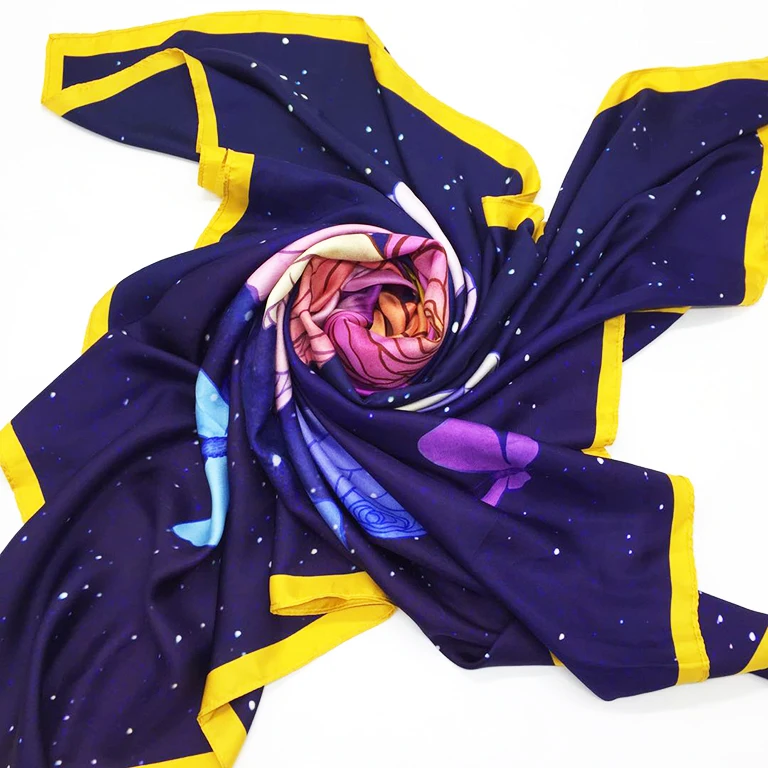 
Custom Digital Printed Scarf Silk Tie No MOQ 