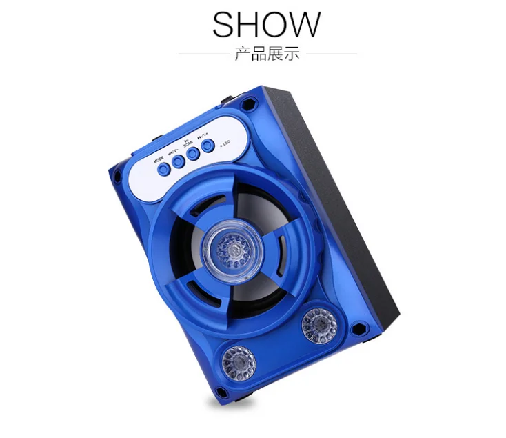 LED bluetooth speaker D-B16 Wireless Wood Portable Wooden good price Bluetooth Speaker