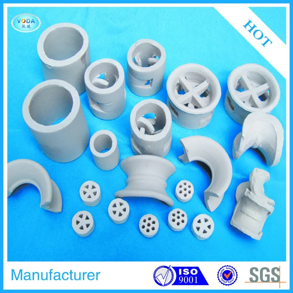 Ceramic Pall Ring For Drying Columns Tower Packing(9mm, 16mm, 25mm, 38mm, 50mm, 76mm, etc)