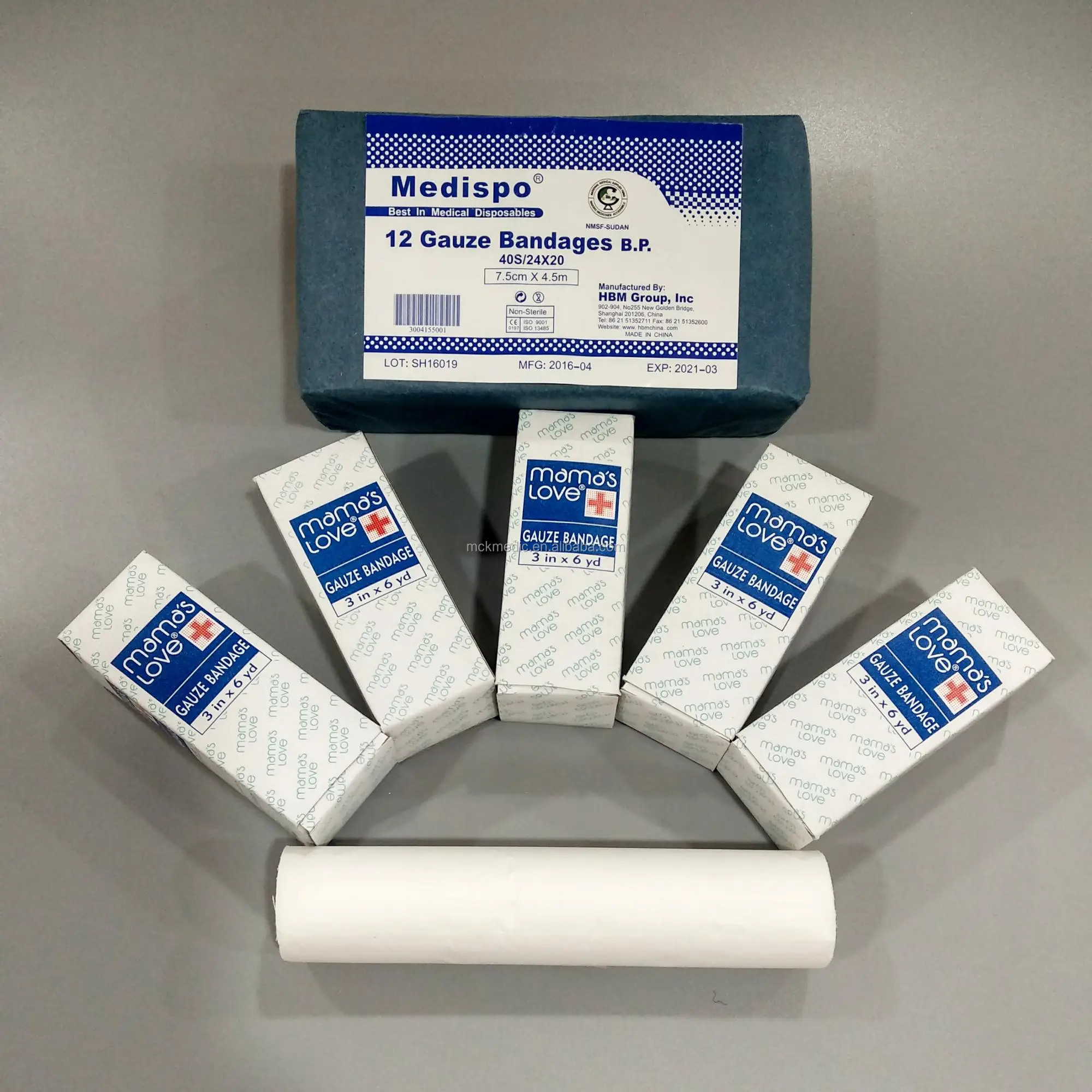 
surgical medical conforming 100%cotton gauze bandage 