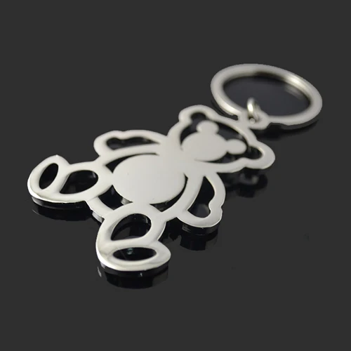 metal fashion souvenir metal teddy bear keychain